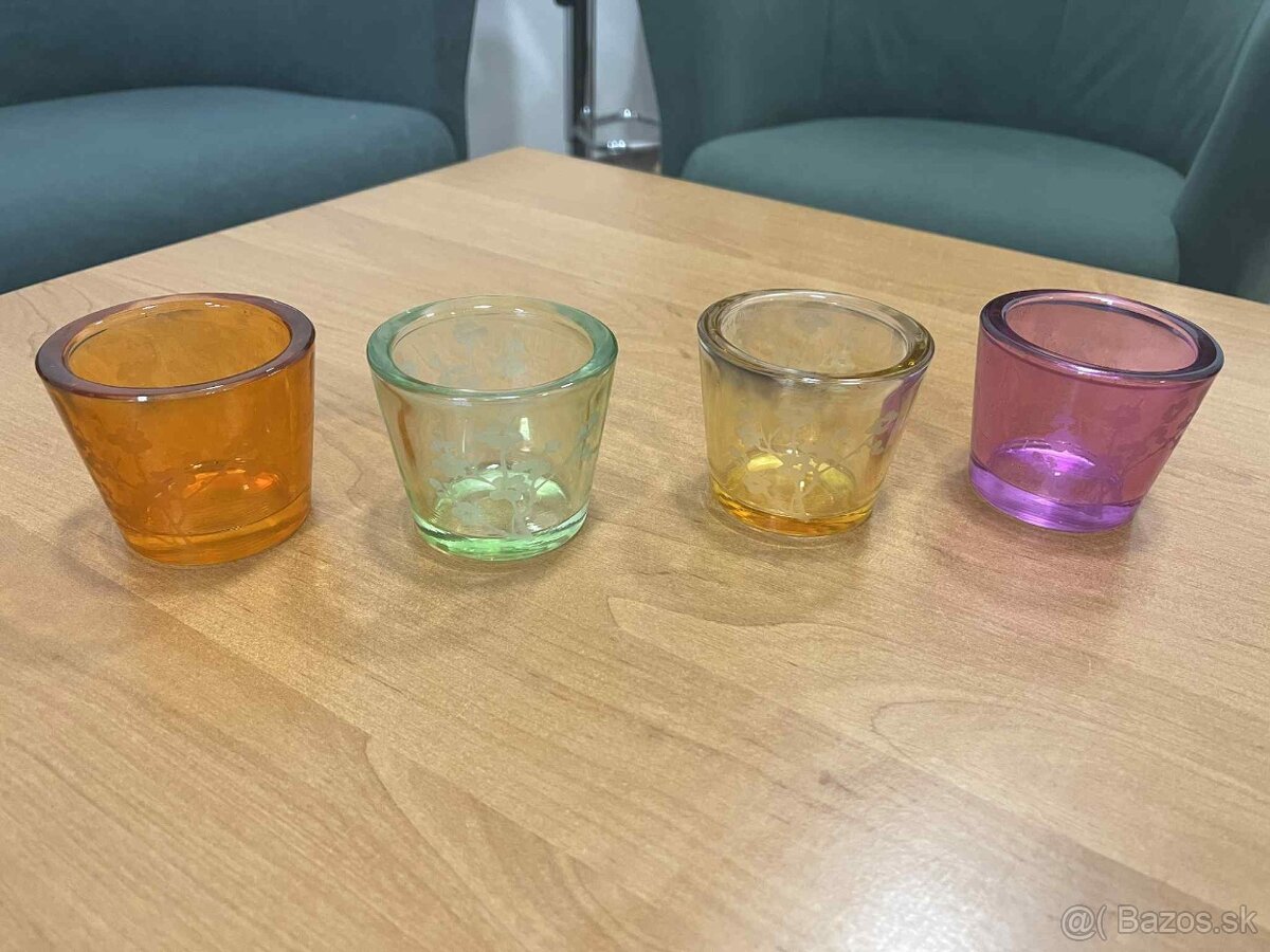 Sklenený svietnik - 4