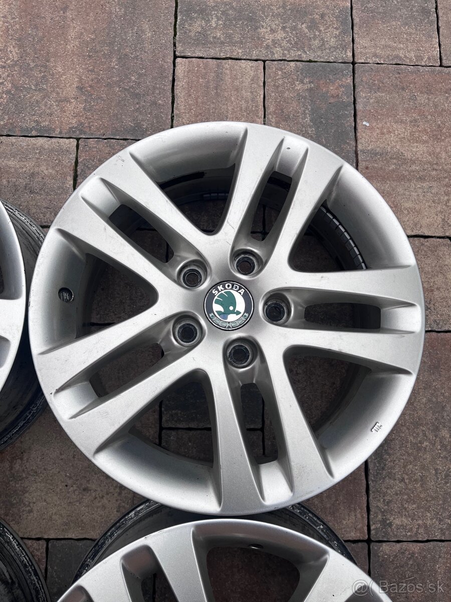 Orig. hliníkove disky Skoda R16, 5x112 - 4