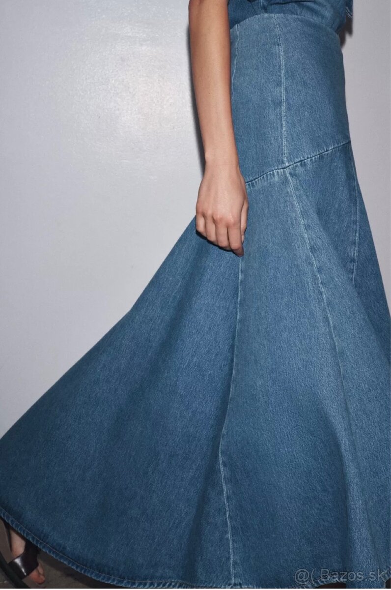 Rifľová sukňa ZARA nová - 4