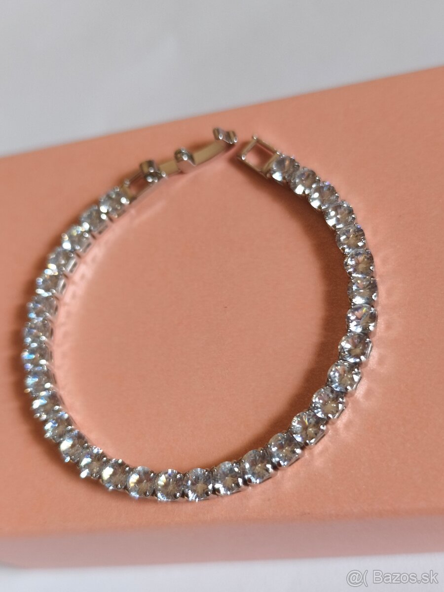 Tenisový náramok zo striebra 925 - 4