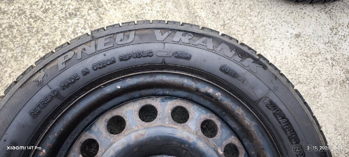 Predám zimné pneumatiky PNEU VRANÍK 175/65 R14 82T - 4
