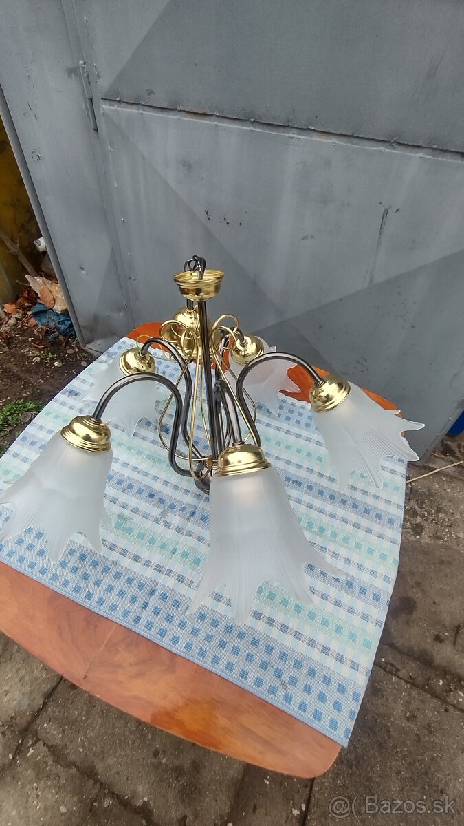 Predám 5 ramenny luster viď foto cena 20 eur. - 4