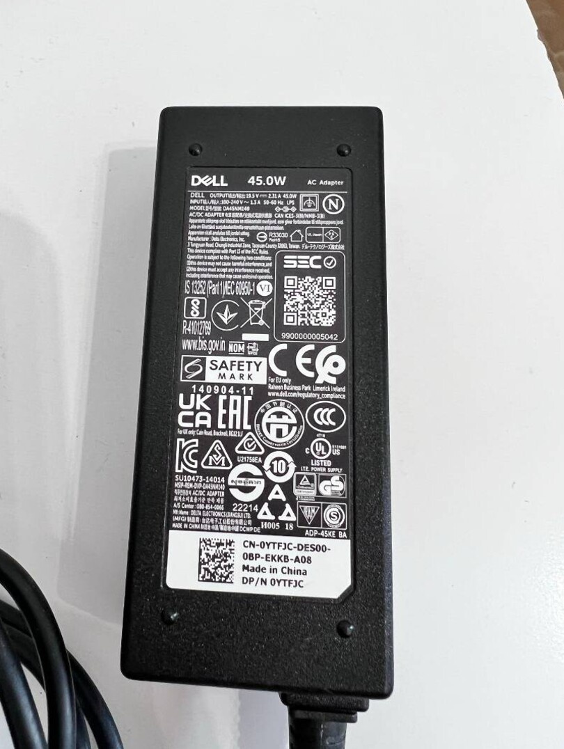 Originálna nová nabíjačka na notebook DELL 19,5V 2,31A 45W. - 4