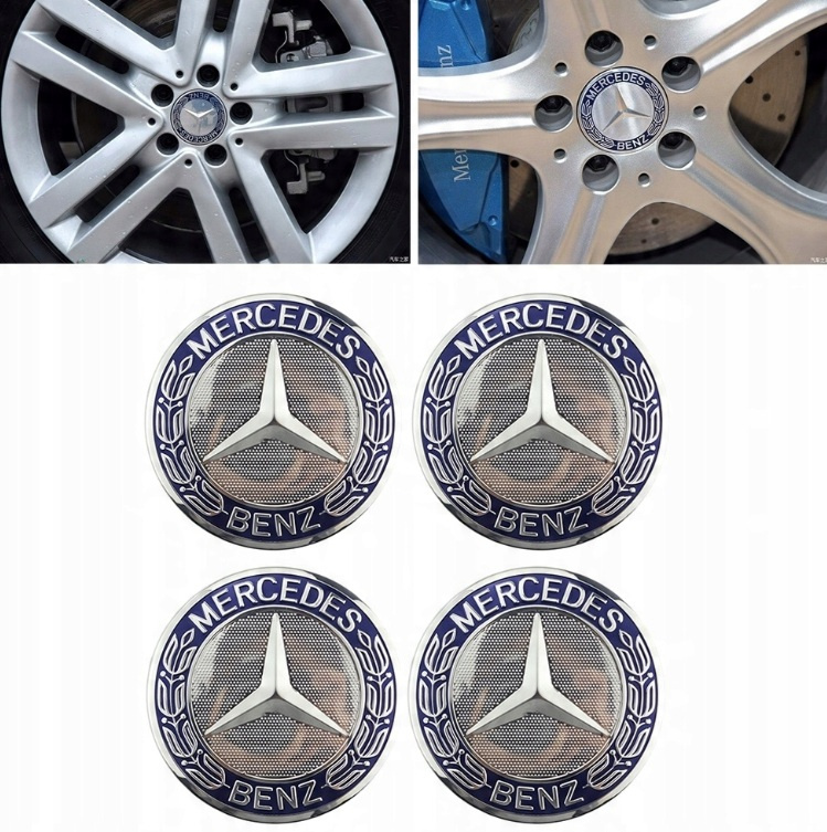 Stredové pukličky - krytky MB & BMW - 4