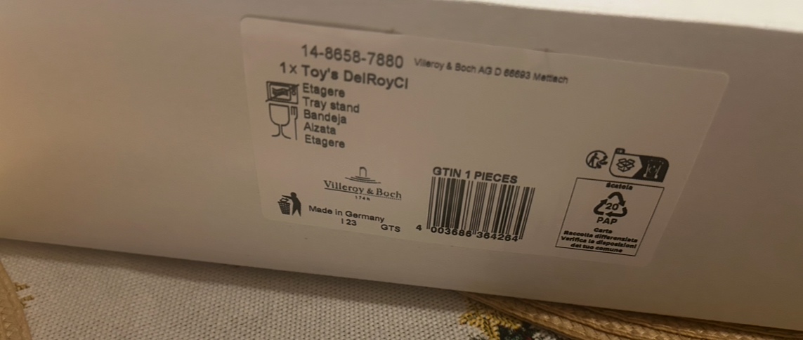 VILLEROY & BOCH TOYS DELIGHT etažér 33cmvýška/super stav - 4