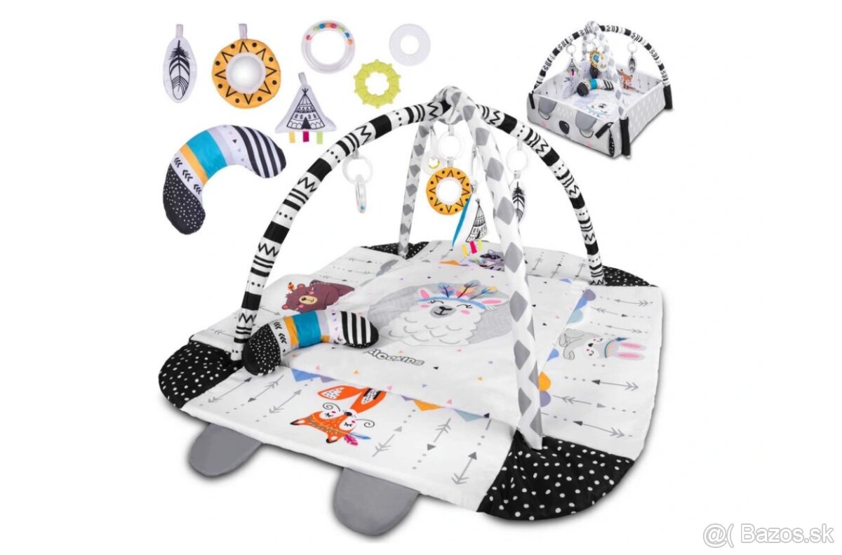 Detská hracia podložka / hrazdička Ricokids 110 x 100 cm - 4