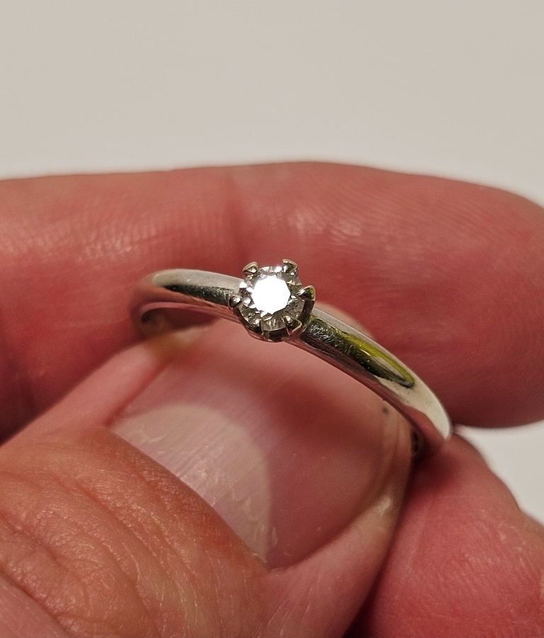 14k zlatý prsteň 0,20ct ✨✨✨ - 4