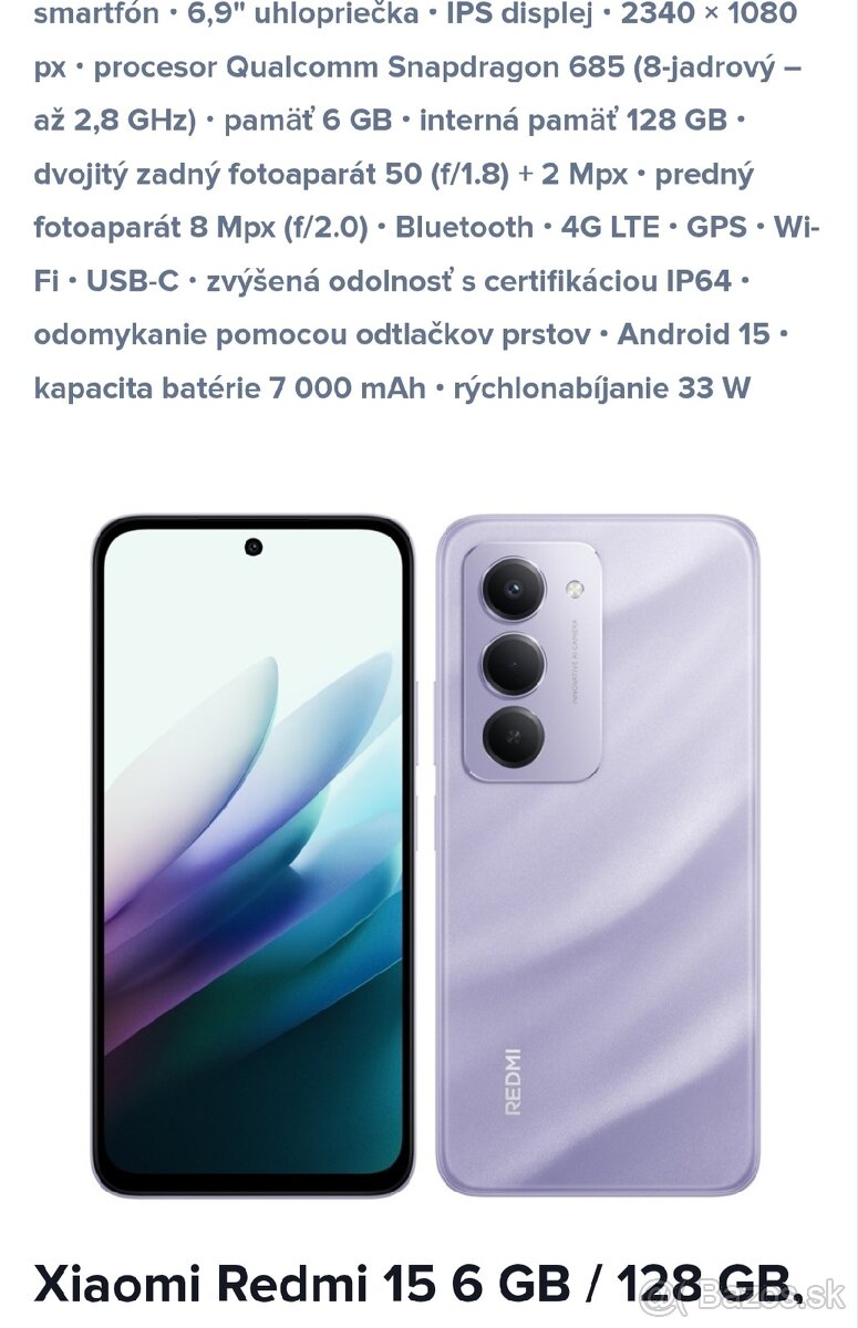 Predám alebo vymením xiaomi redmi 15 - 4