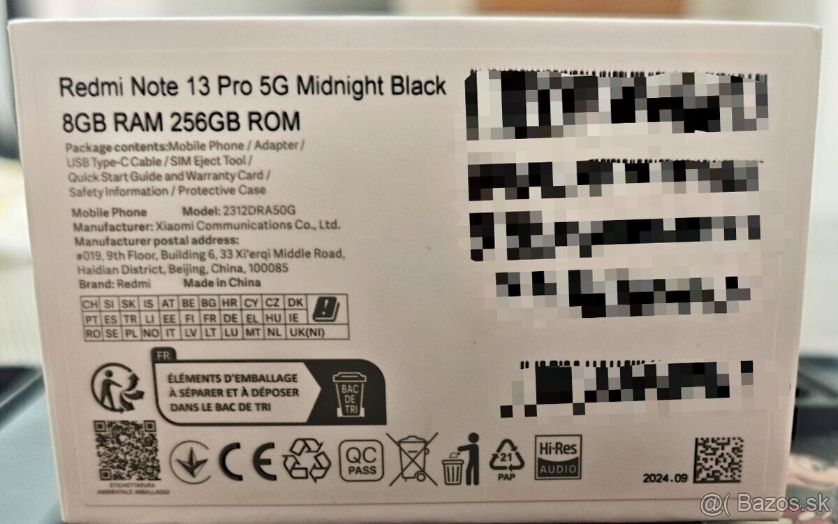 Xiaomi Redmi Note 13 Pro 5G 8/256GB - 4