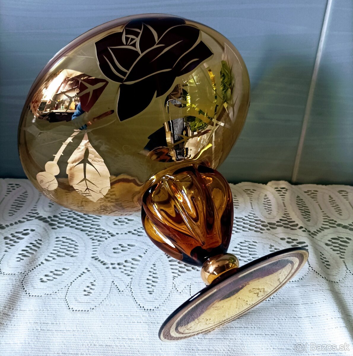 Retro sklenené misy, poháre - 4