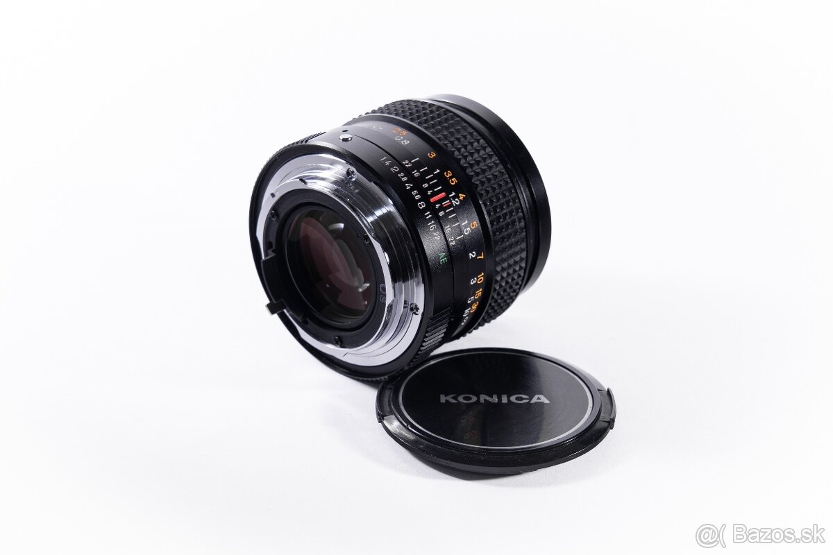 Konica AR 50mm f/1.4 + redukcia Konica–NEX - 4