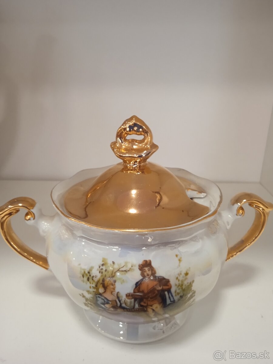 PORCELÁNOVÁ SOUPRAVA silně zlaceno - 4