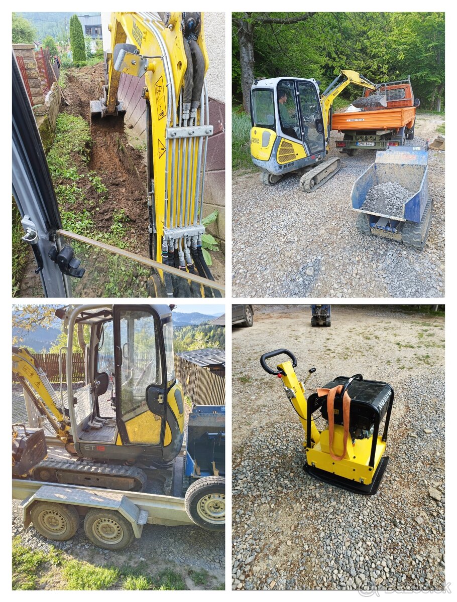 Vykopove, zemne prace - minibager - 4