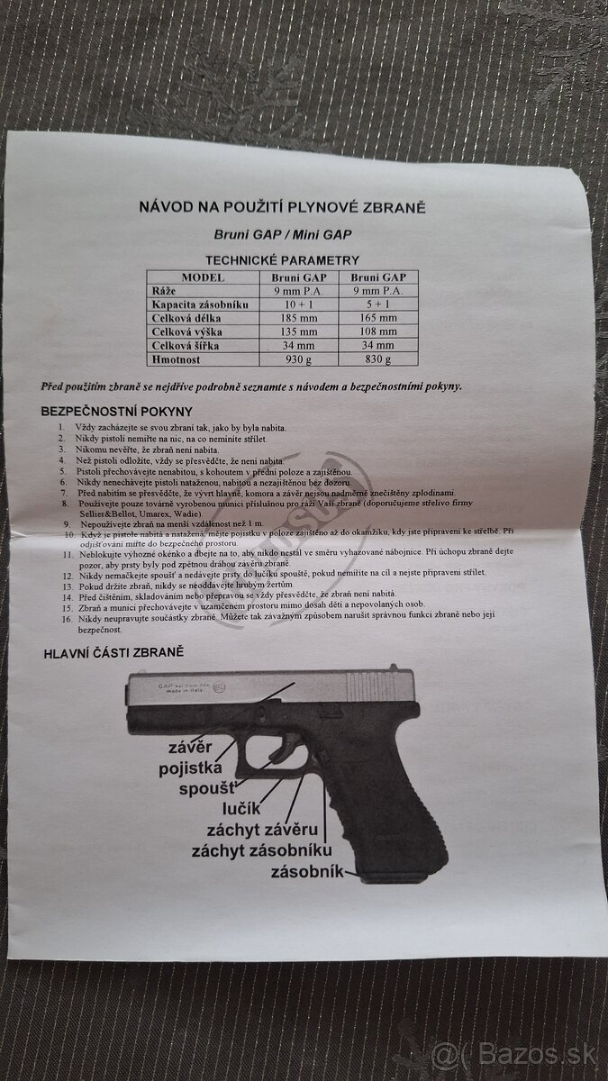 Plynová pištol Glock 17 - 4