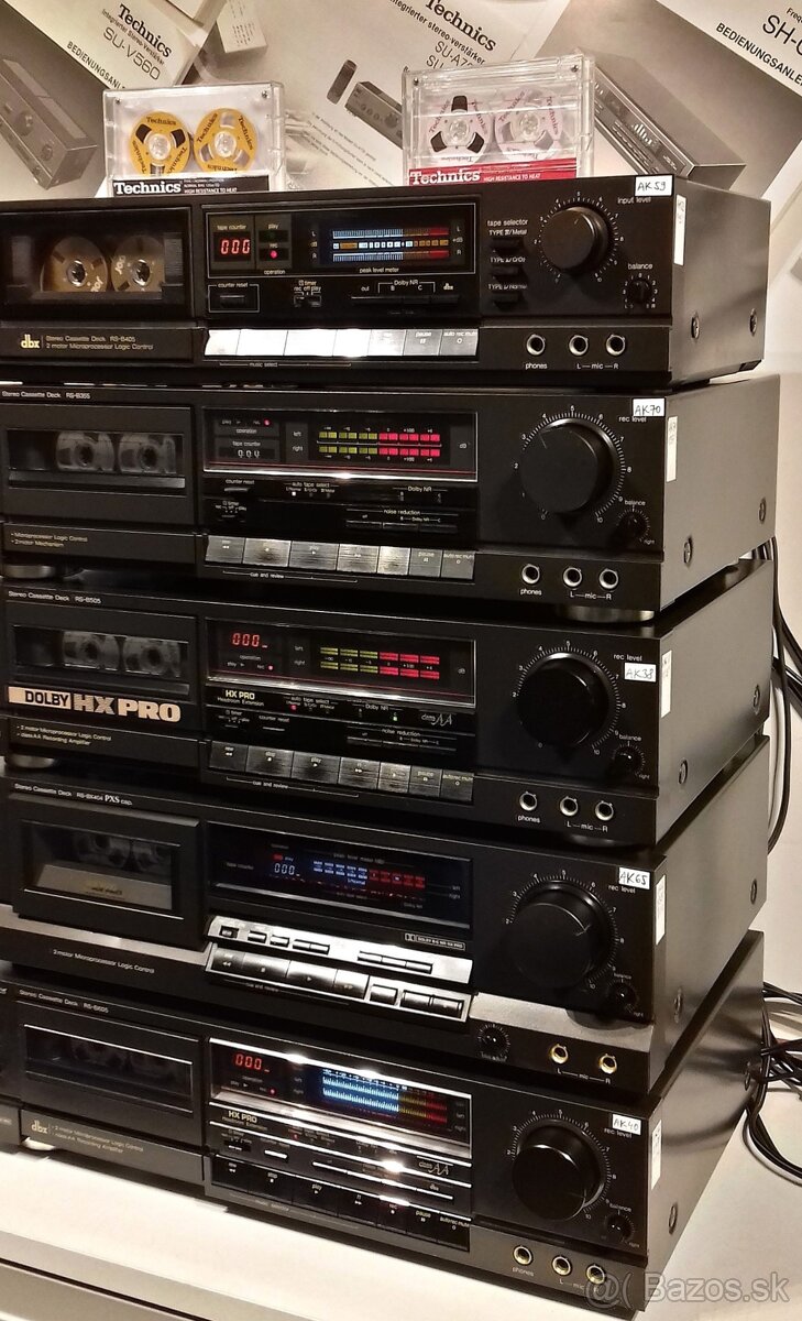 SERIA tape deck TECHNICS HX PRO, dolby system B,C, DBX = Ka1 - 4