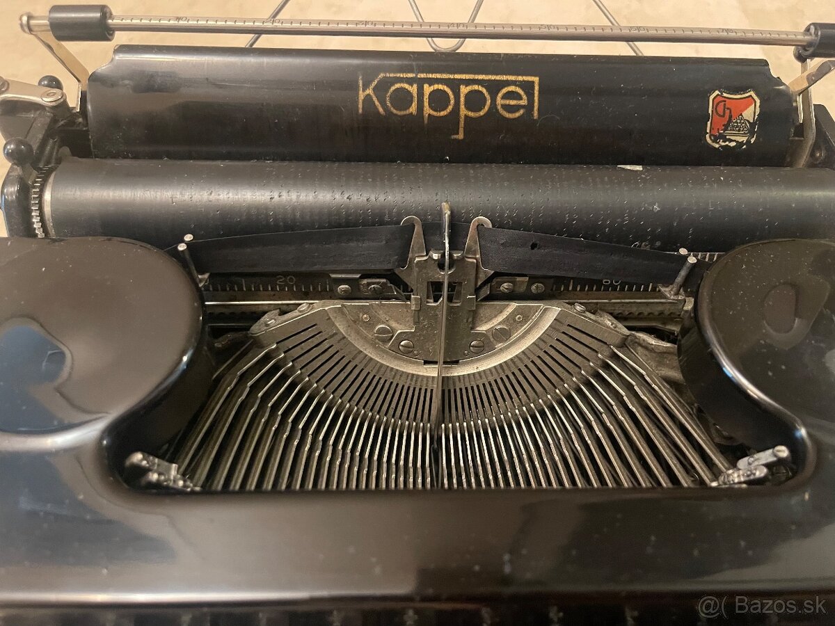 Starožitný písací stroj Kappel - 4