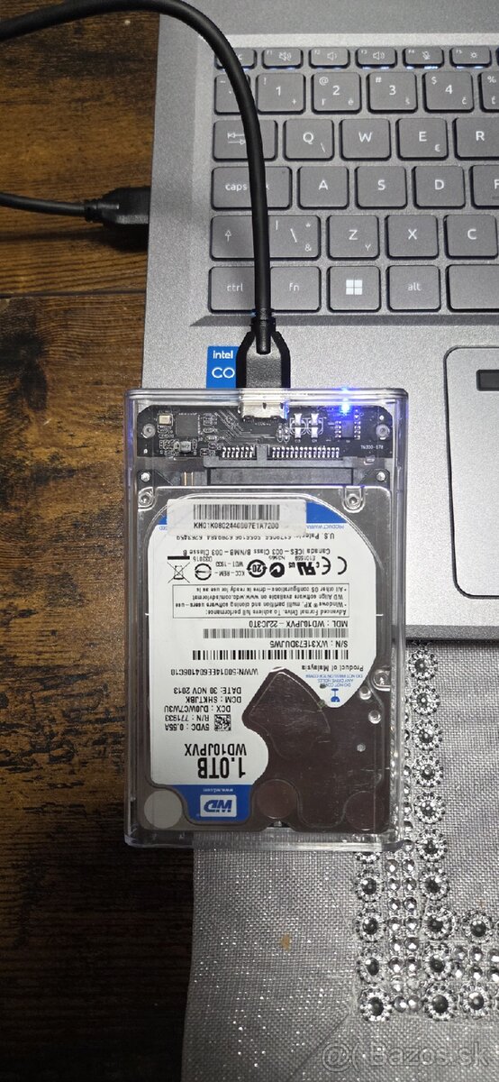 Externý box pre HDD SATA III 2.5" + USB 3.0 kábel - 4