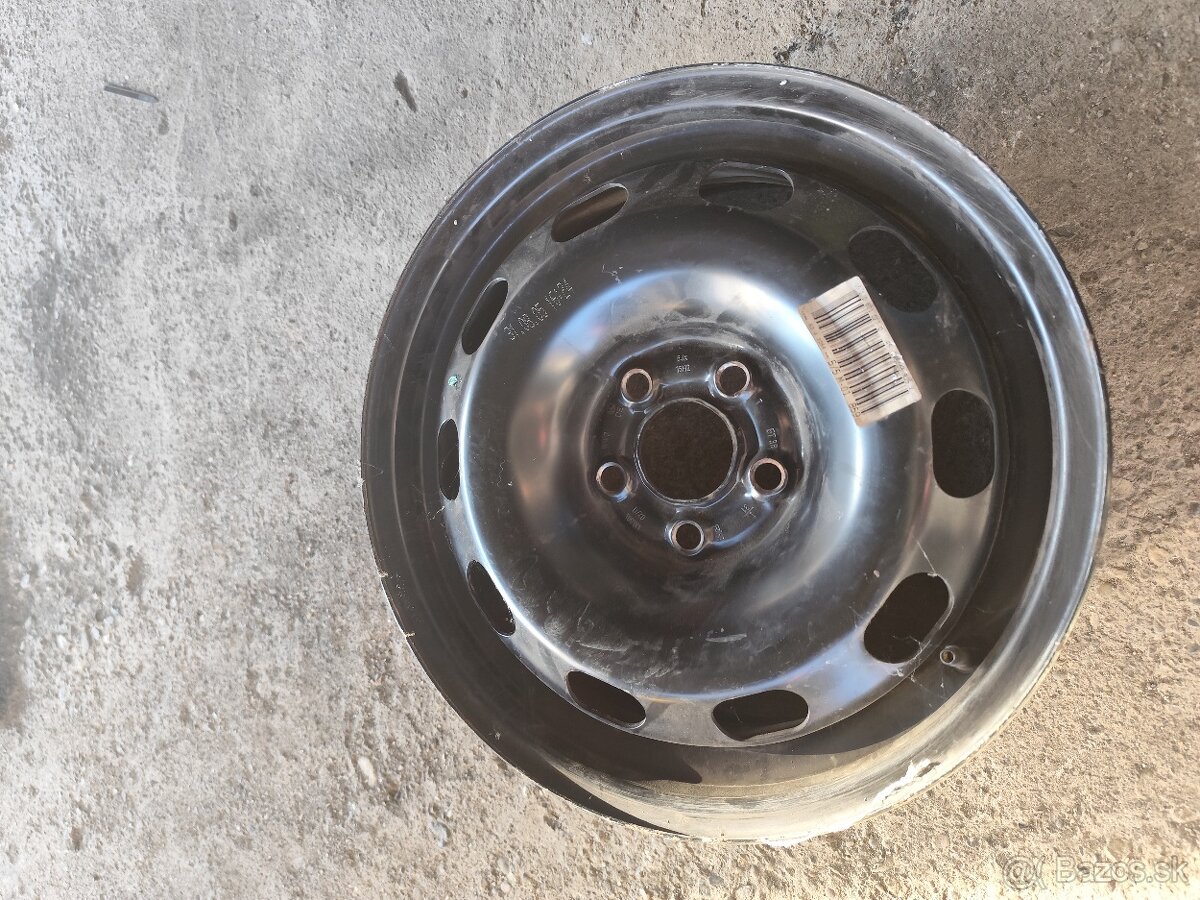 1x plechový disk 5x100 15" vag - 4