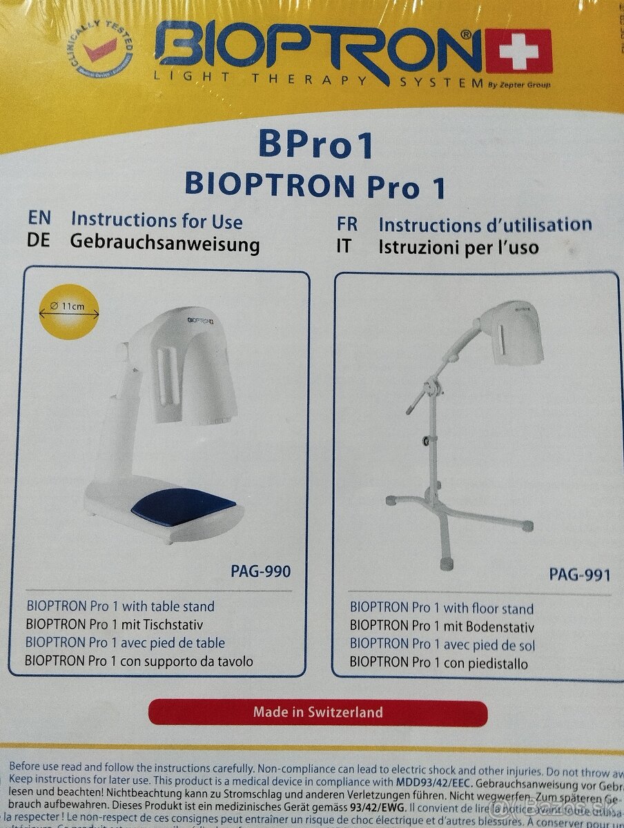 Medicinsky prístroj BIOPTRON PRO1 - 4
