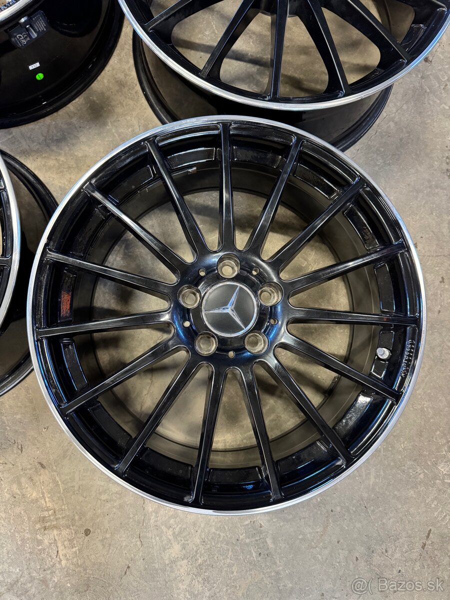 hliníkové disky mercedes r18, zimné dunlop 235/40 R18 - 4