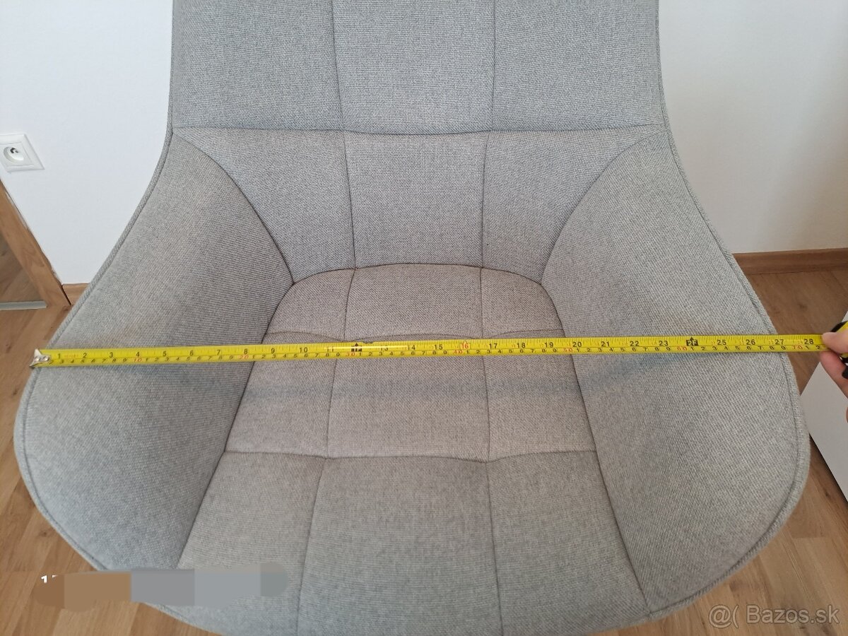 zánovné, pohodlné,otočné kreslo - 4