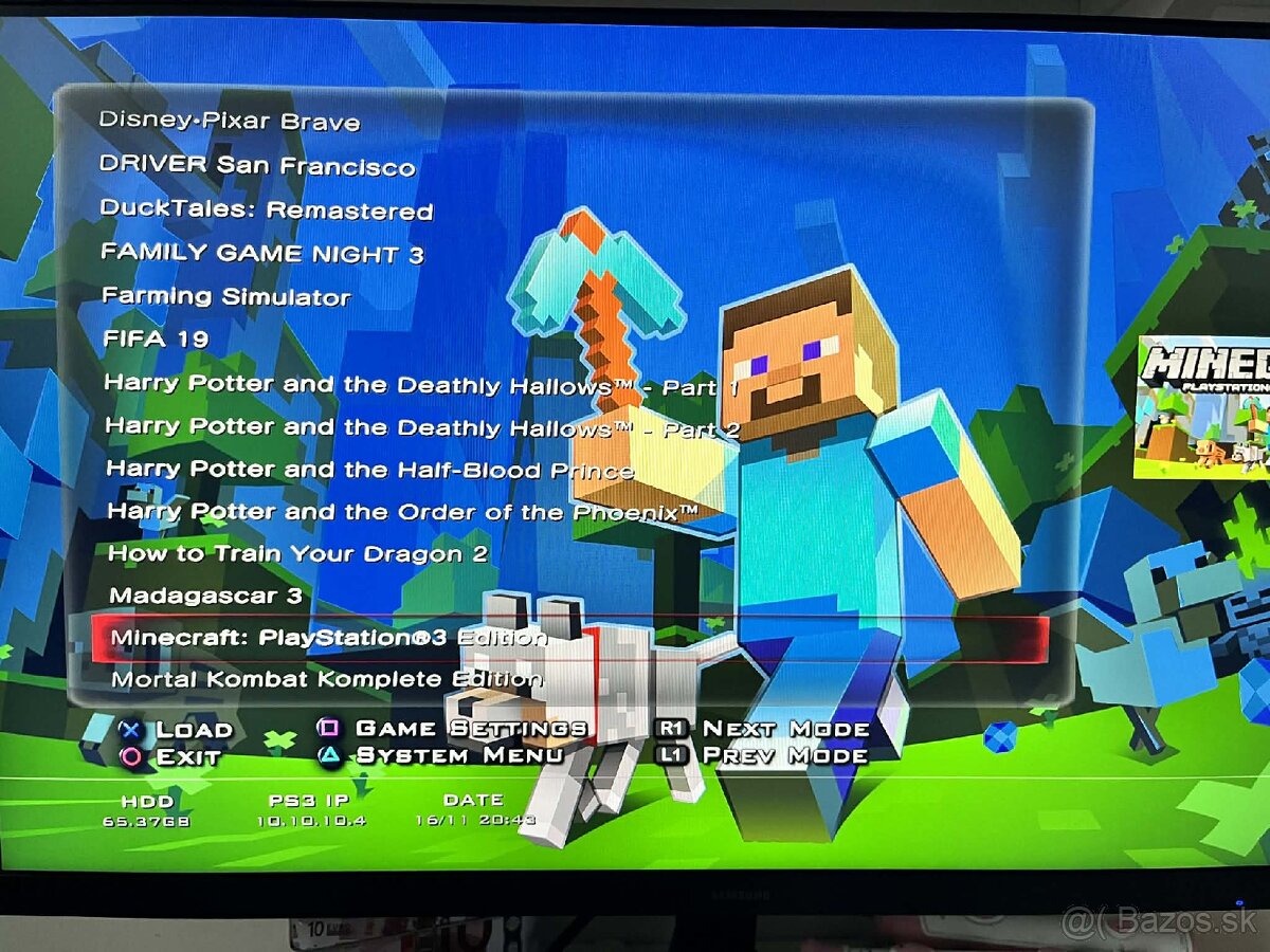 PS3 Slim, 2 ovládače, hry - 4