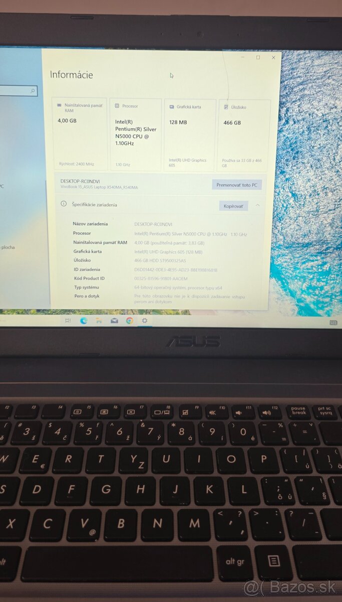 notebook Asus X540M - 4