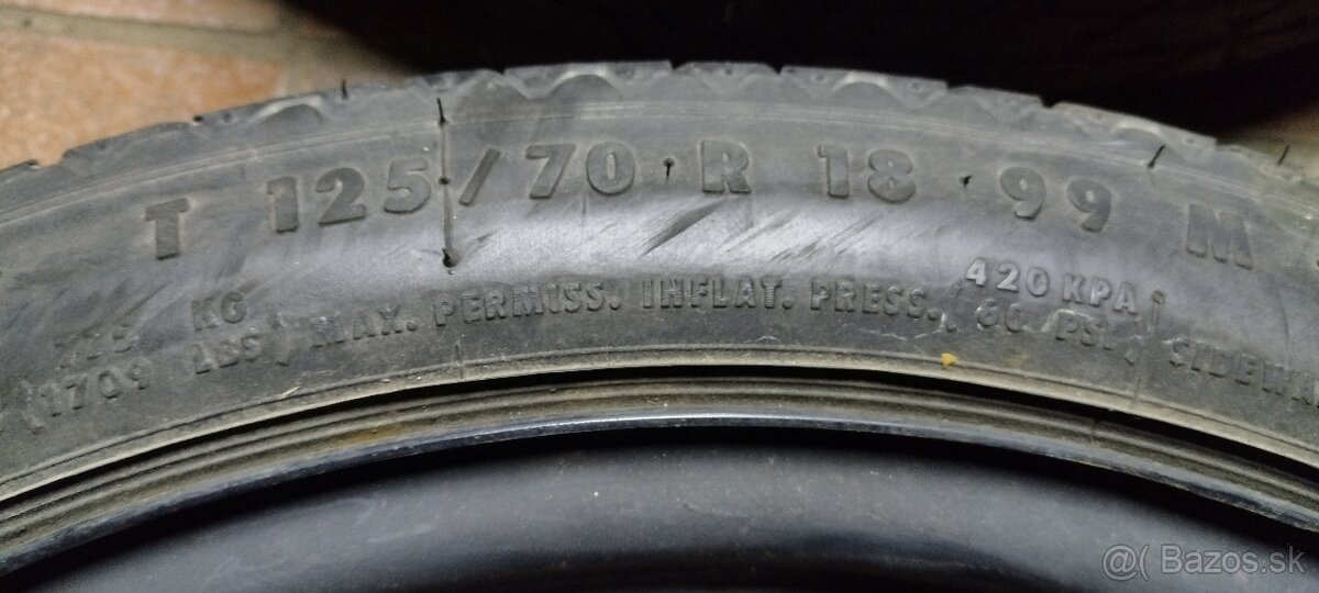 Rezerva 5x112 tenká dojazdovka R18 - 4