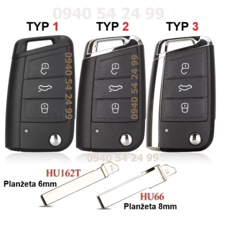 Obal kľúča SEAT VW ŠKODA - 4