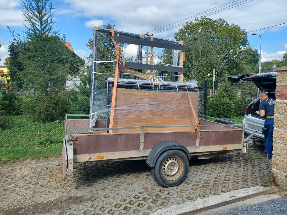 Hs portál hliník 190x205cm trojsklo profil Ultraglide. - 4