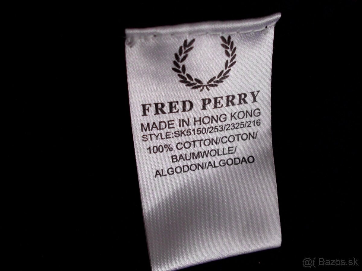 Fred Perry pánsky sveter čierny S - 4