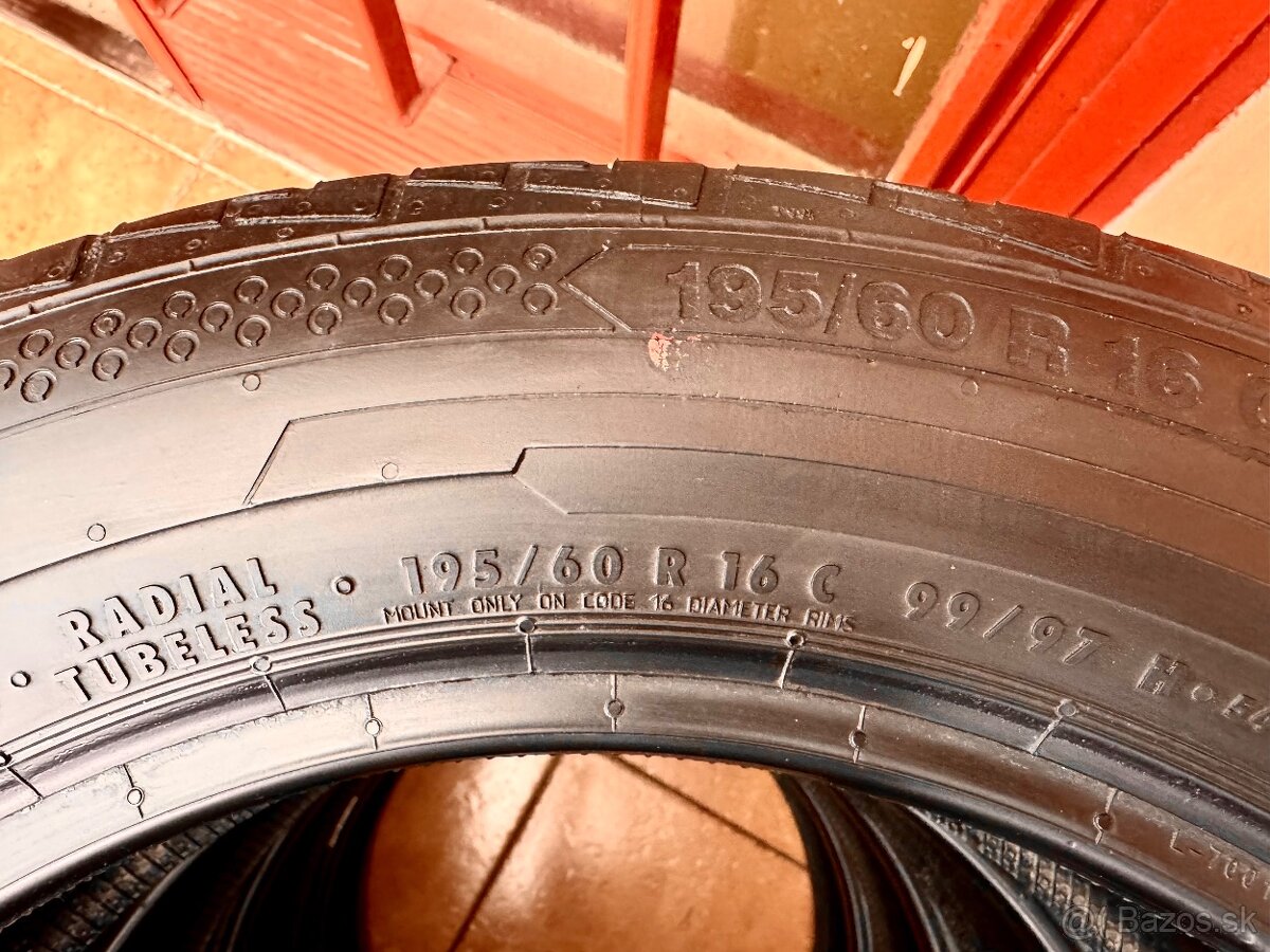 195/60 R16 C letné pneu 4 kusy - 4