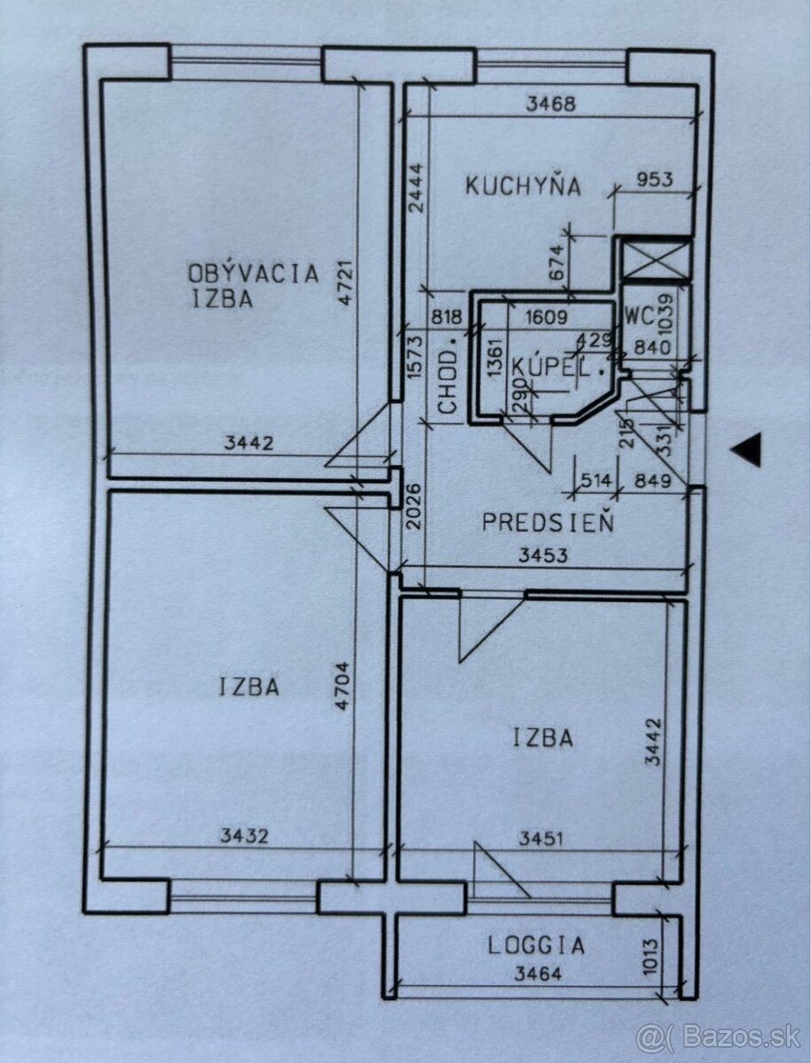 3 izbový byt Košice na predaj - 4