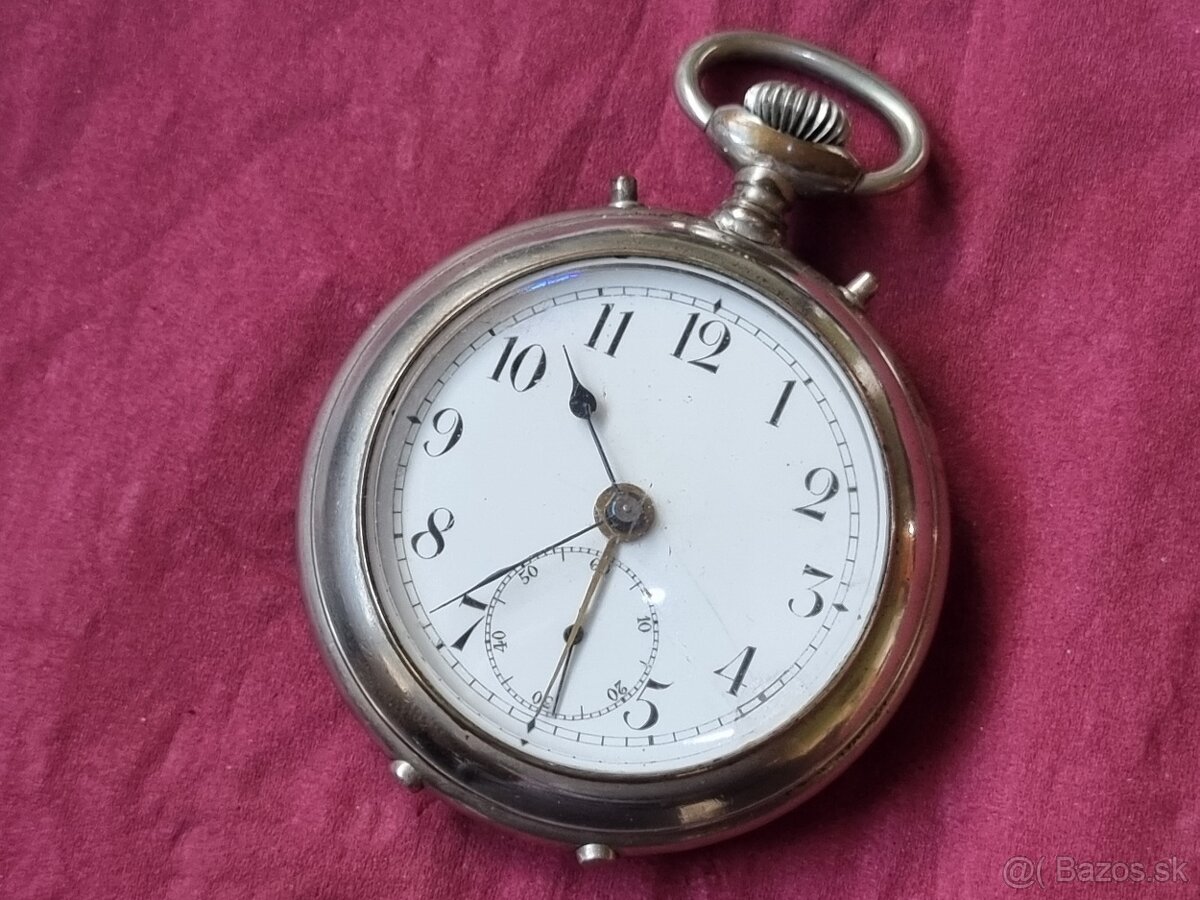 Veľké vreckové hodinky,s budíkom. - 4