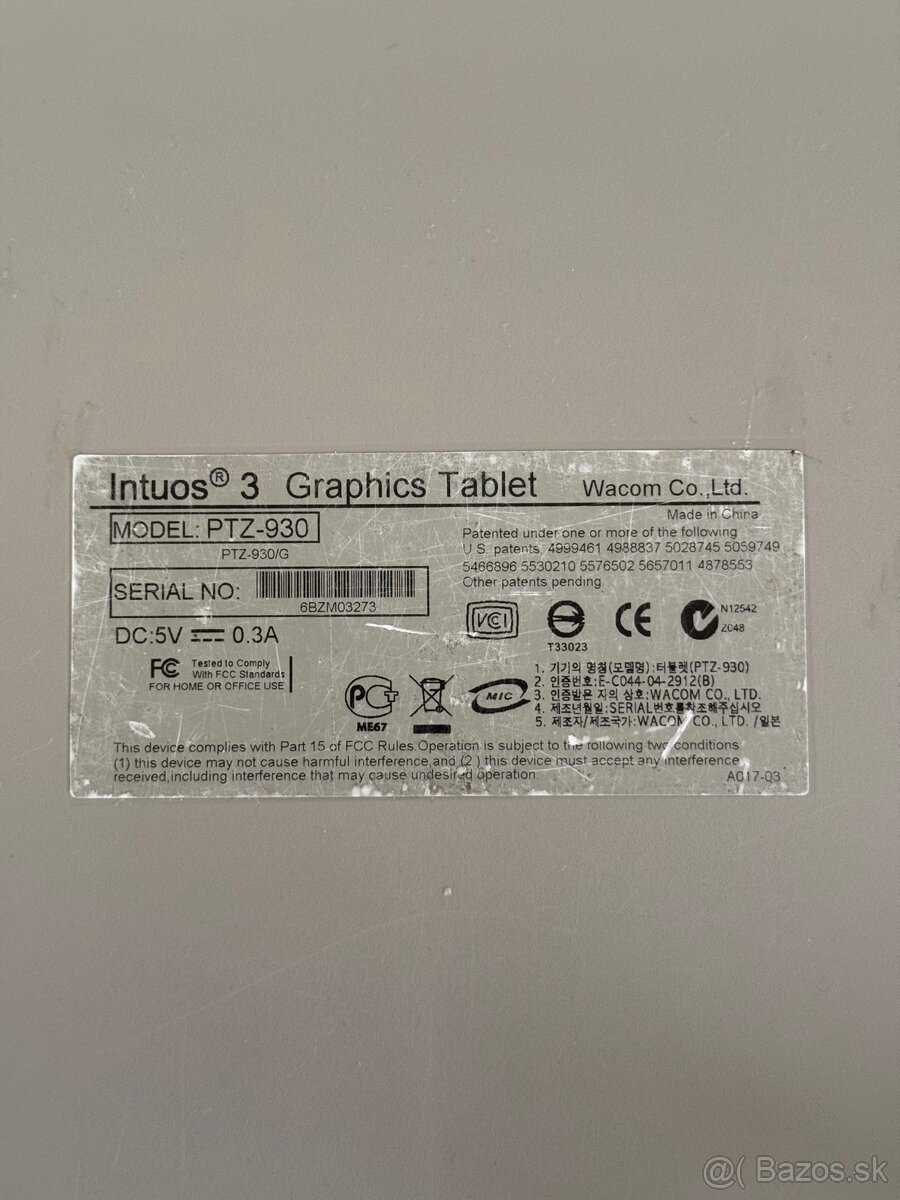 Tablet Wacom Intous 3 A4 + Wacom myš - 4