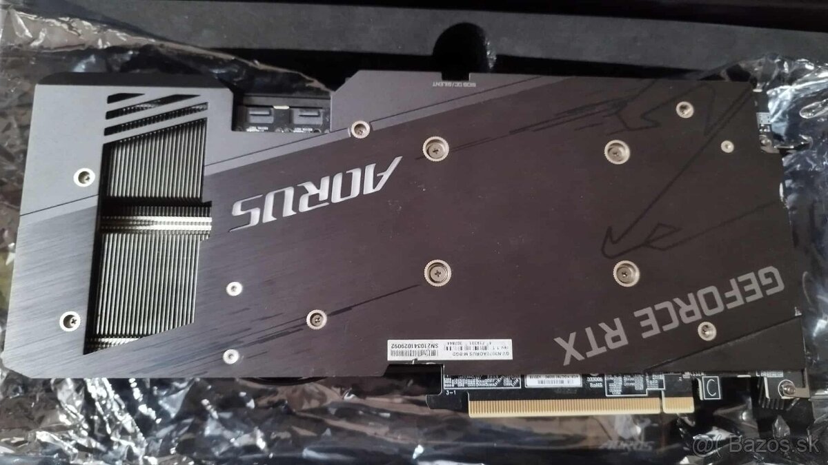 Predam GIGABYTE AORUS GeForce RTX 3070 MASTER 8G - 4