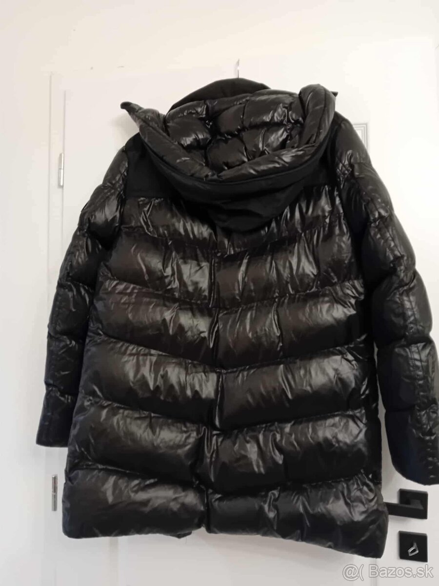 Pánska bunda dlhá čierna - 4