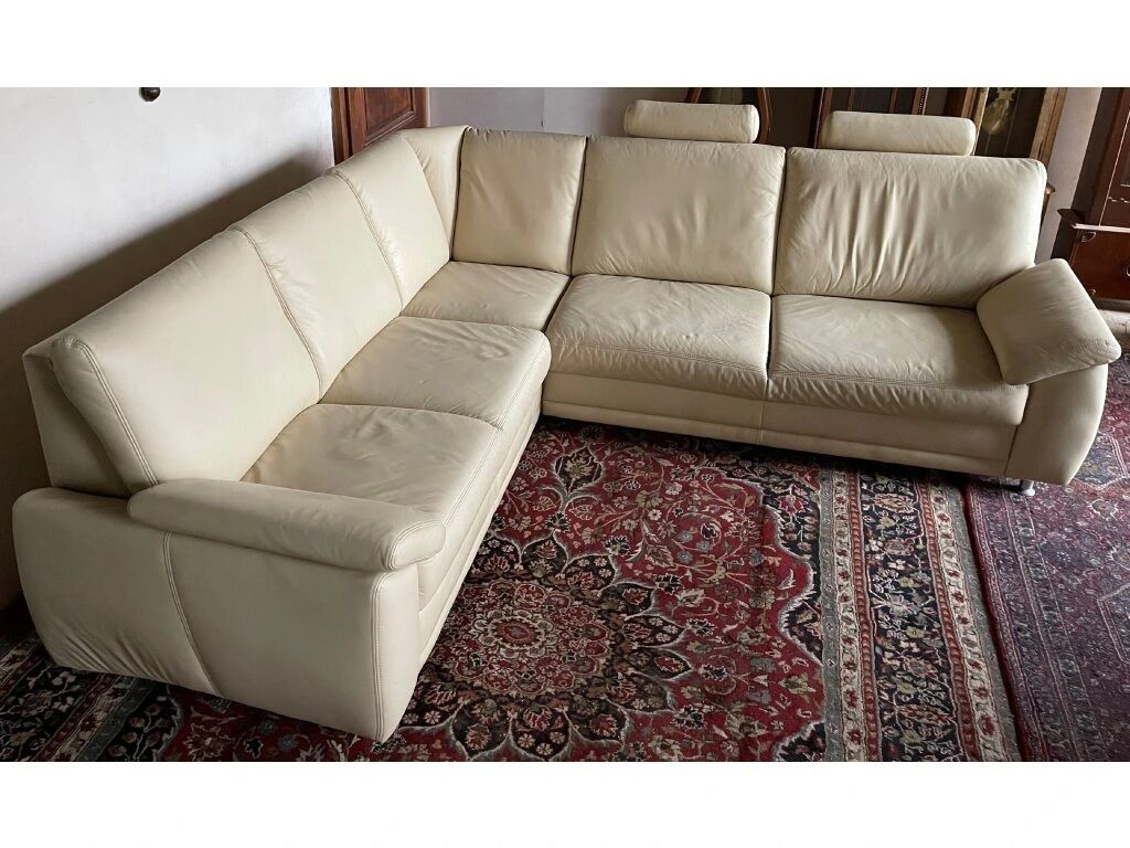 Luxusní moderní rohová kožená sedací souprava,2496 - 4