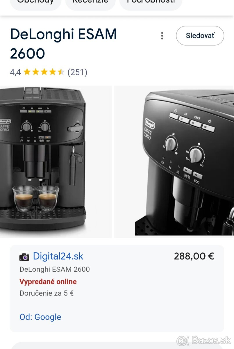 Delonghi esam 2600 - 4