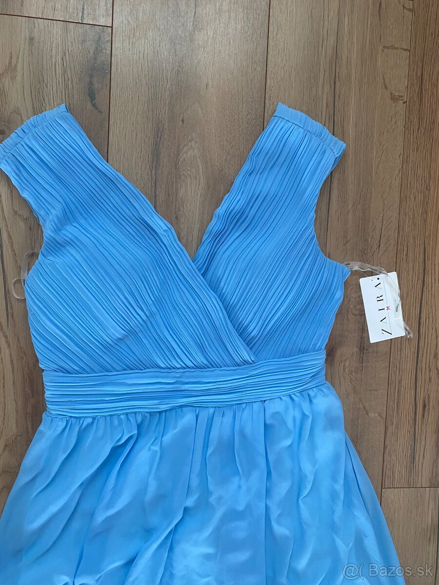 Dlhe spolocenske modre saty Zaira - 4