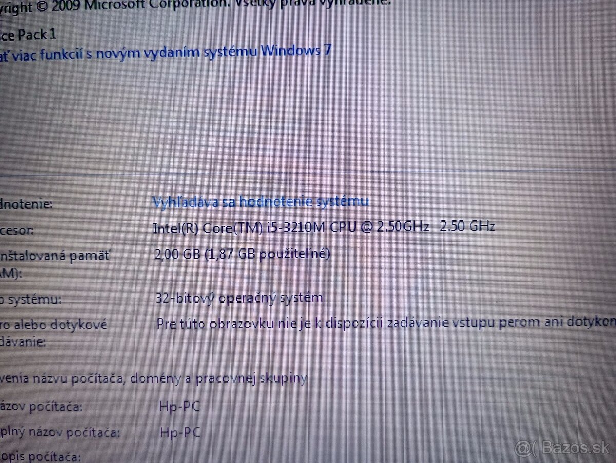 predám notebook HP PROBOOK 6470B , Windows 7 32bit - 4