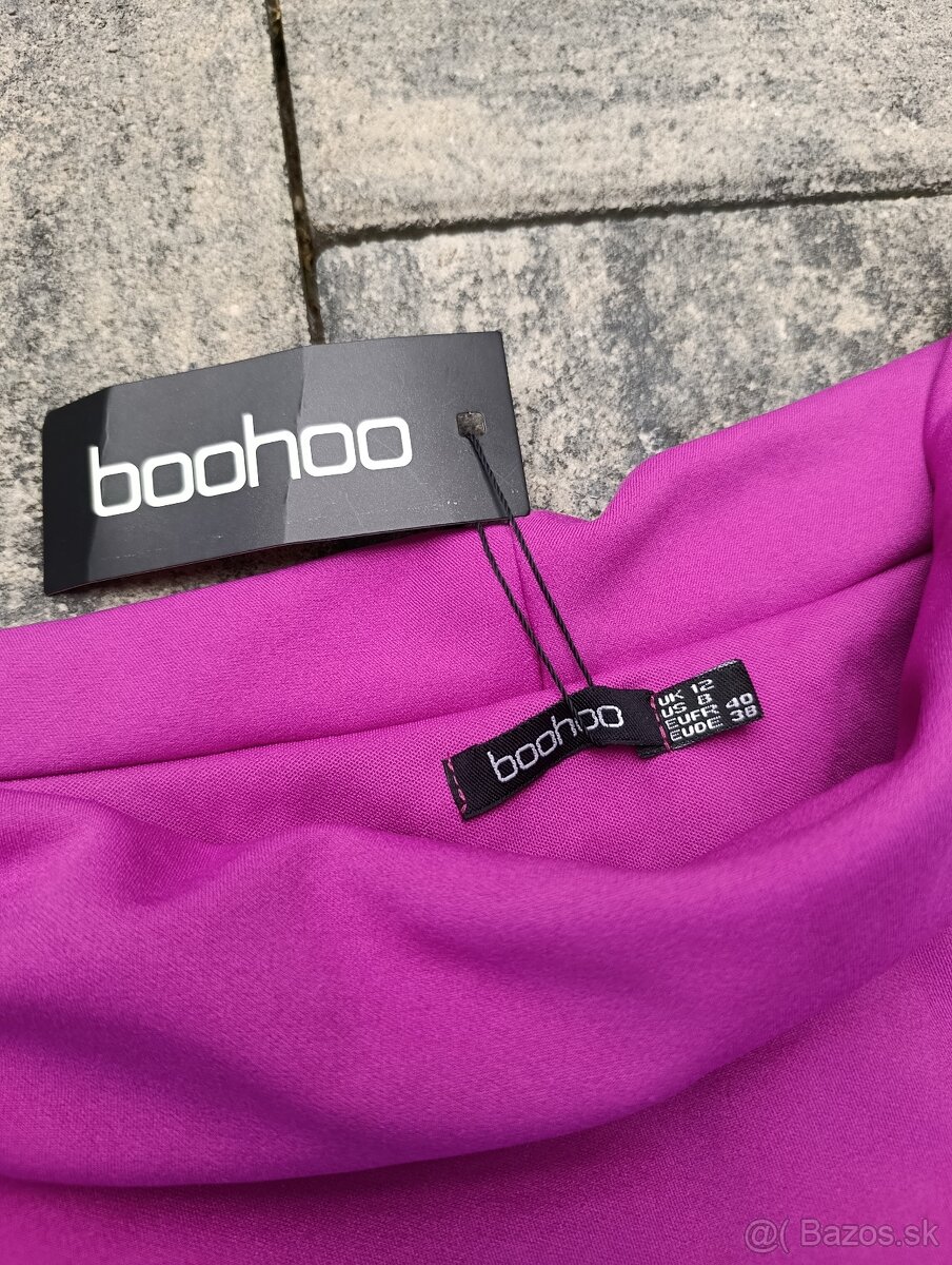 Fialové šaty M / 38 - 4