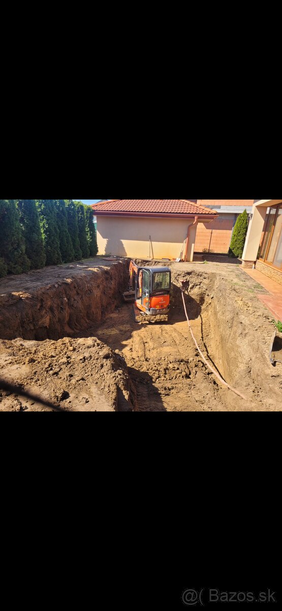 Zemné a výkopové práce minibager - 4