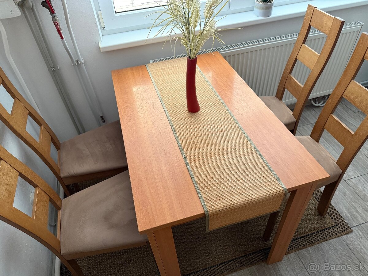 Jedálenský stôl so 4 stoličkami - 4