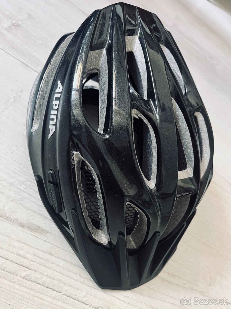 Alpina cyklistická prilba čierna - 4