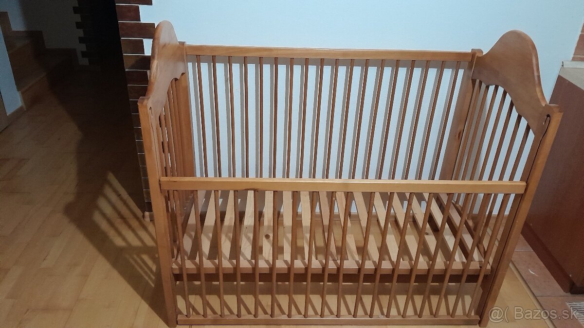 Drevená postieľkaMASIV drevo+ matrac +hracia dekaGIRALTOVCE - 4