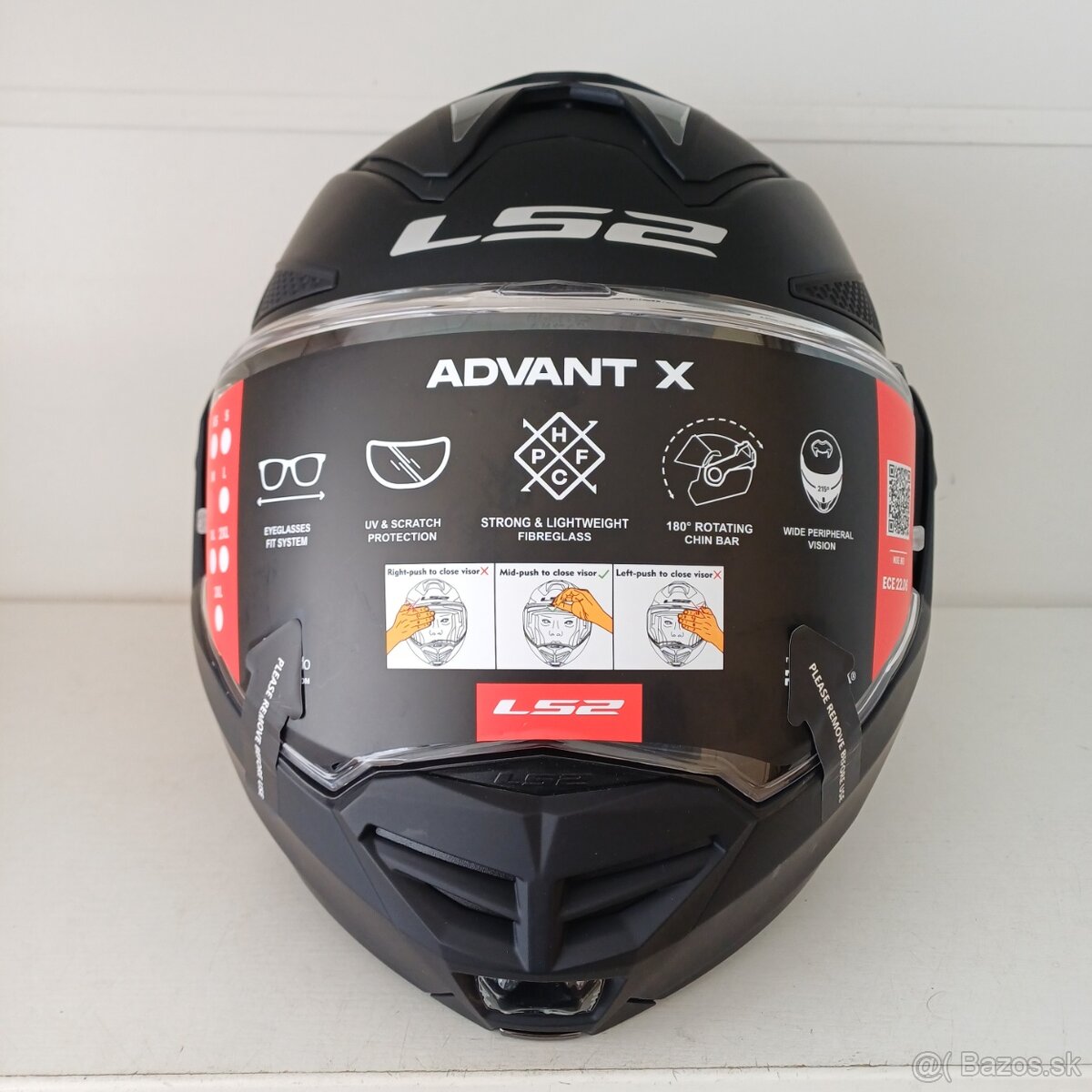 Silniční překlápěcí přilba LS2 Advant X SOLID - 4