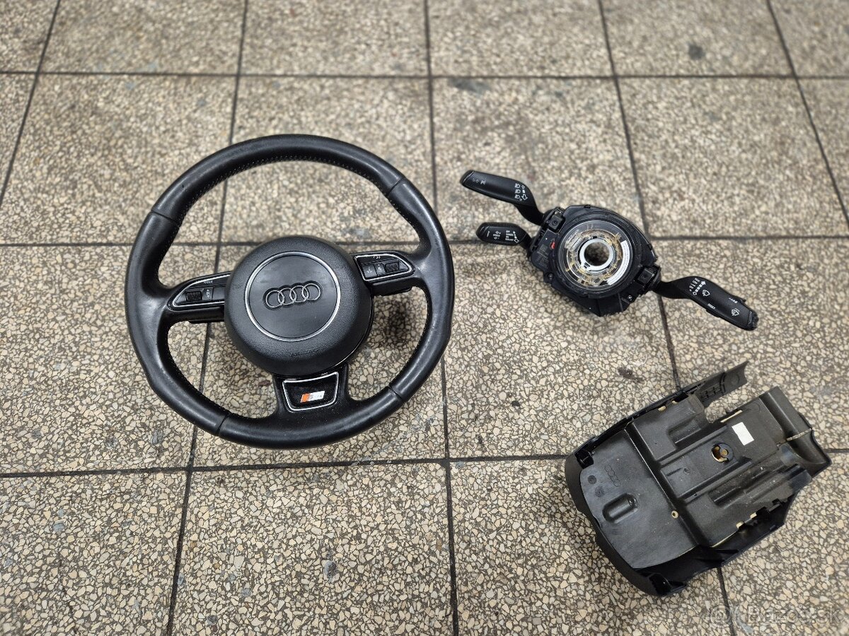 Predám trojramenny volant S-line pre Audi - VÝBORNÝ STAV - - 4