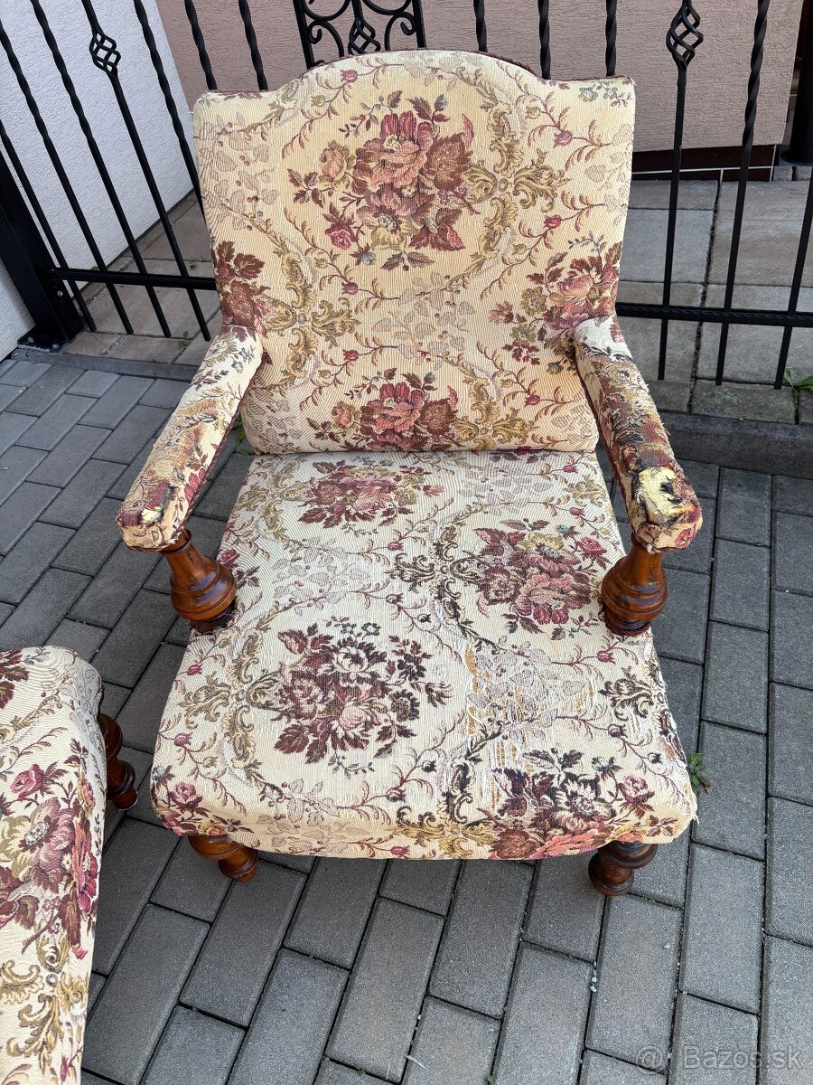 Starožitná sedacia súprava - 4