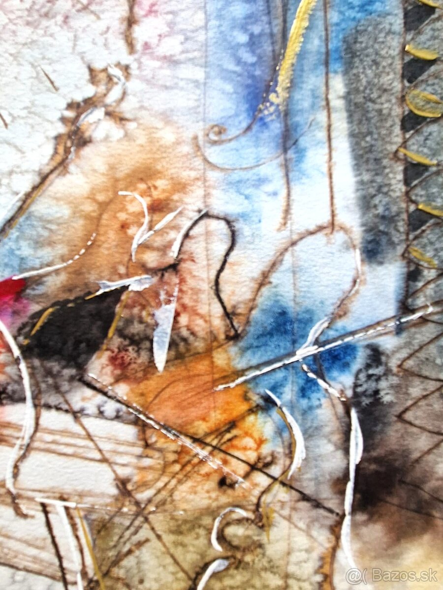 Michael Rosenwein (UNIKAT-akvarel) Abstraktný expresionizmus - 4